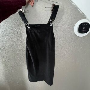 SHEIN Black Pinafore Dress